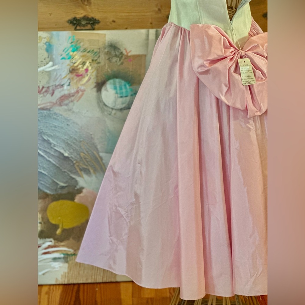 VINTAGE 90s 💕 authentic retro chic pink formal boutique Party dress. - Picture 3 of 10